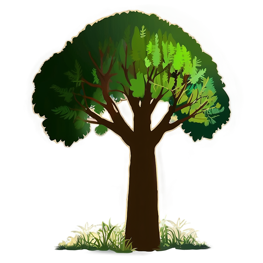 Forest Trees Silhouette Clipart Png 46