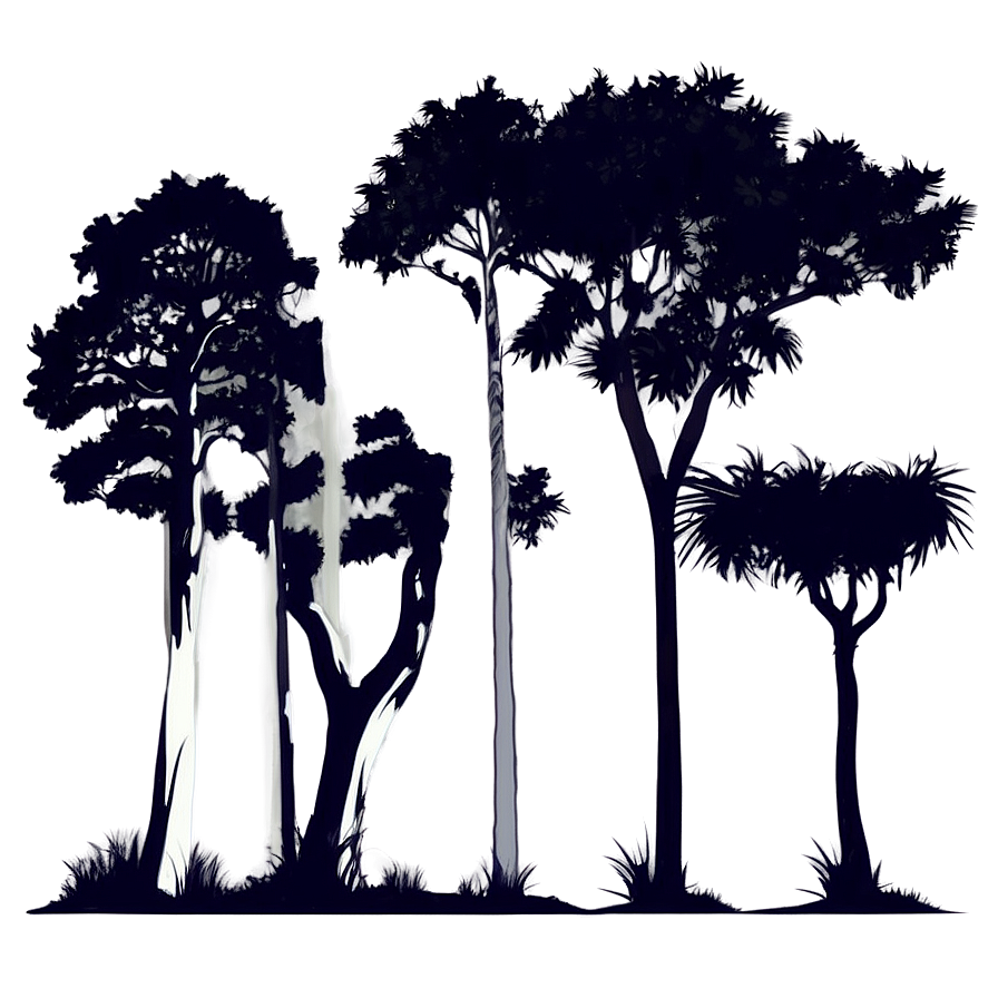 Forest Trees Silhouette Png 53