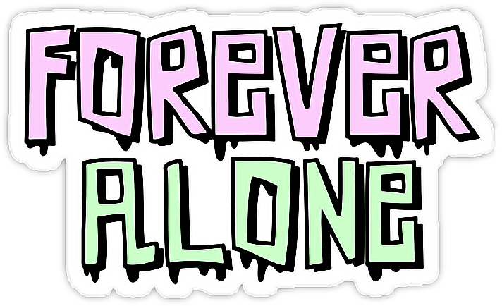 Forever Alone Graffiti Style Text