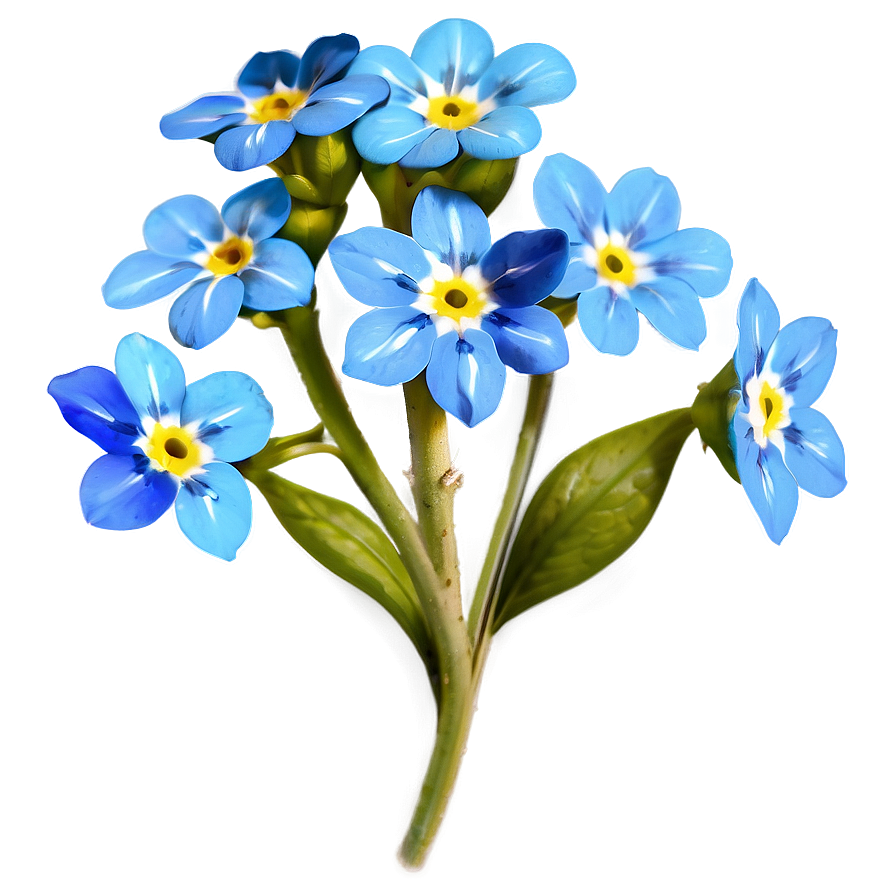 Forget-me-not Flower Drawing Png 82