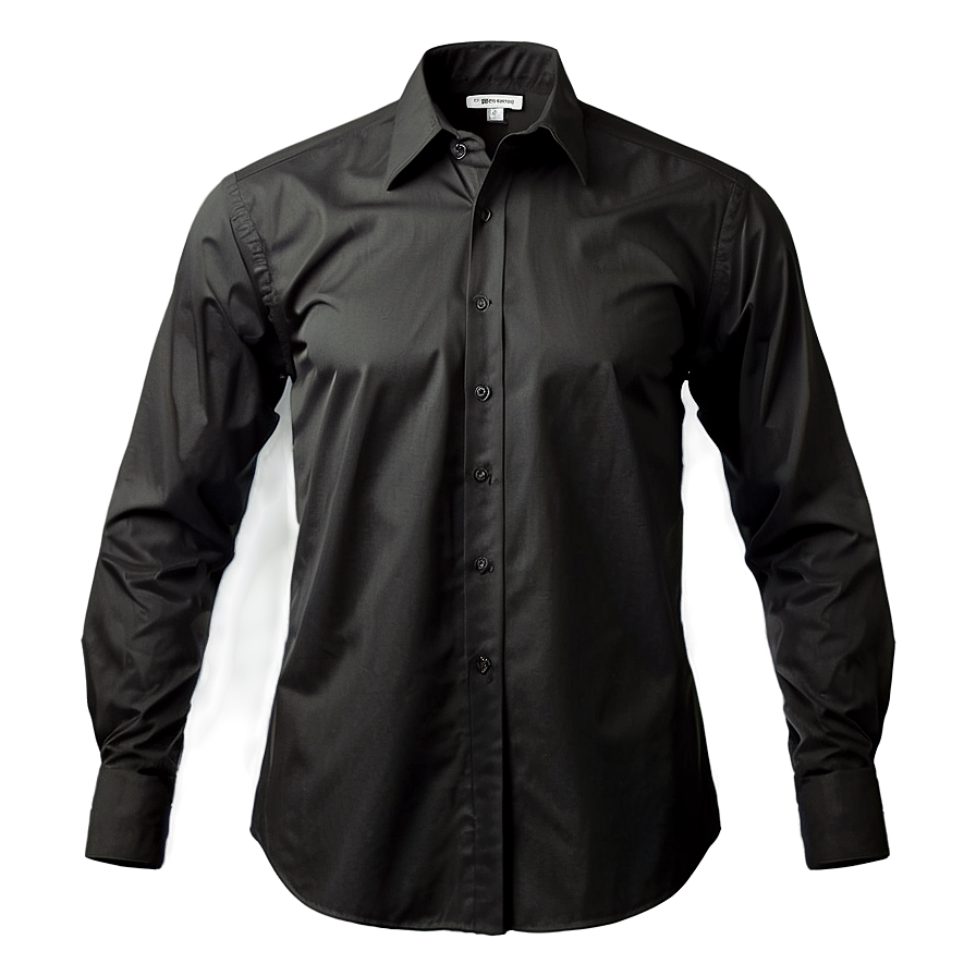 Formal Black Shirt Png 05252024