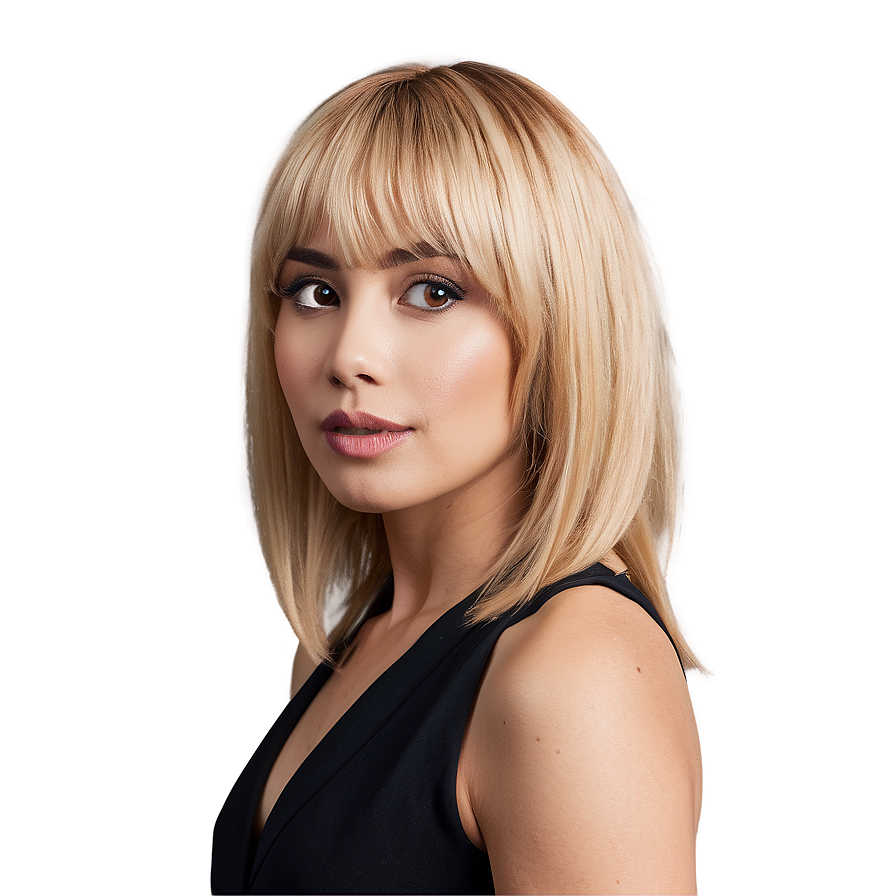 Formal Blonde Bangs Png 88