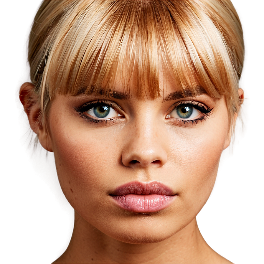 Formal Blonde Bangs Png Tof62