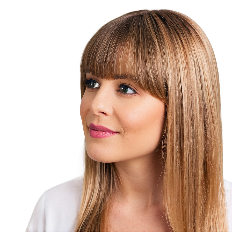 Formal Hairstyle With Bangs Png Abg