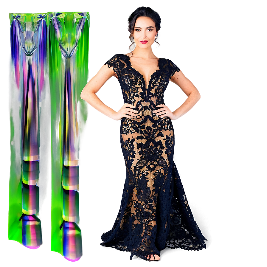 Formal Lace Gown Png Enf