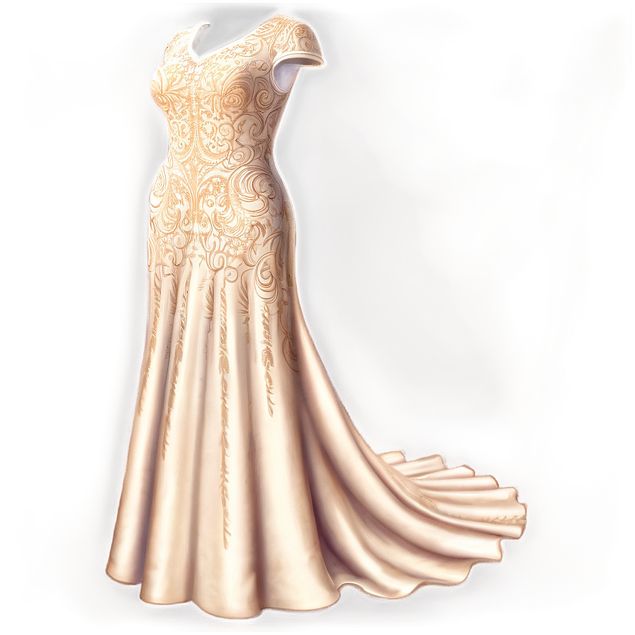 Formal Lace Gown Png Esa46