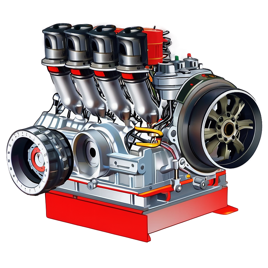 Formula One Car Engine Schematic Png Sbe