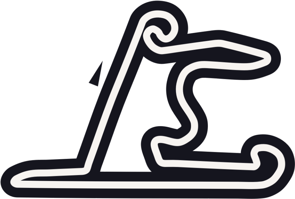 Formula1 Track Outline Silverstone Circuit U K