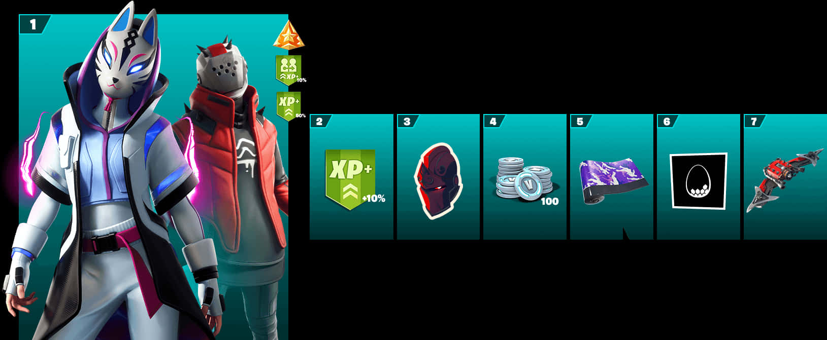 Fortnite Battle Pass Skinsand Rewards