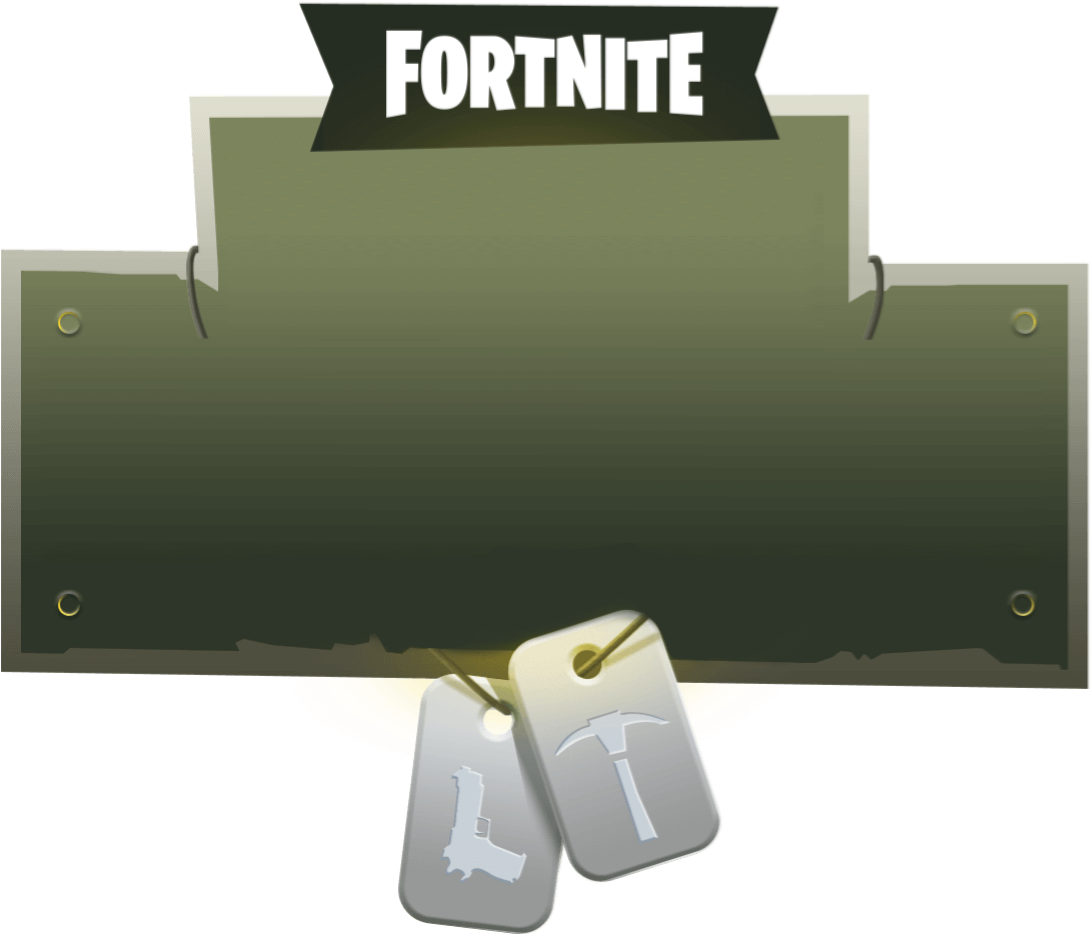 Fortnite Game Logo Dogtags