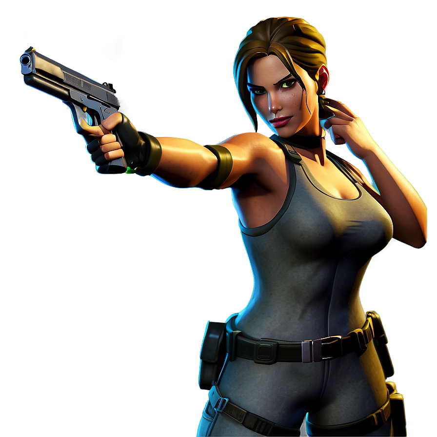 Fortnite Lara Croft Elite Agent Png 50