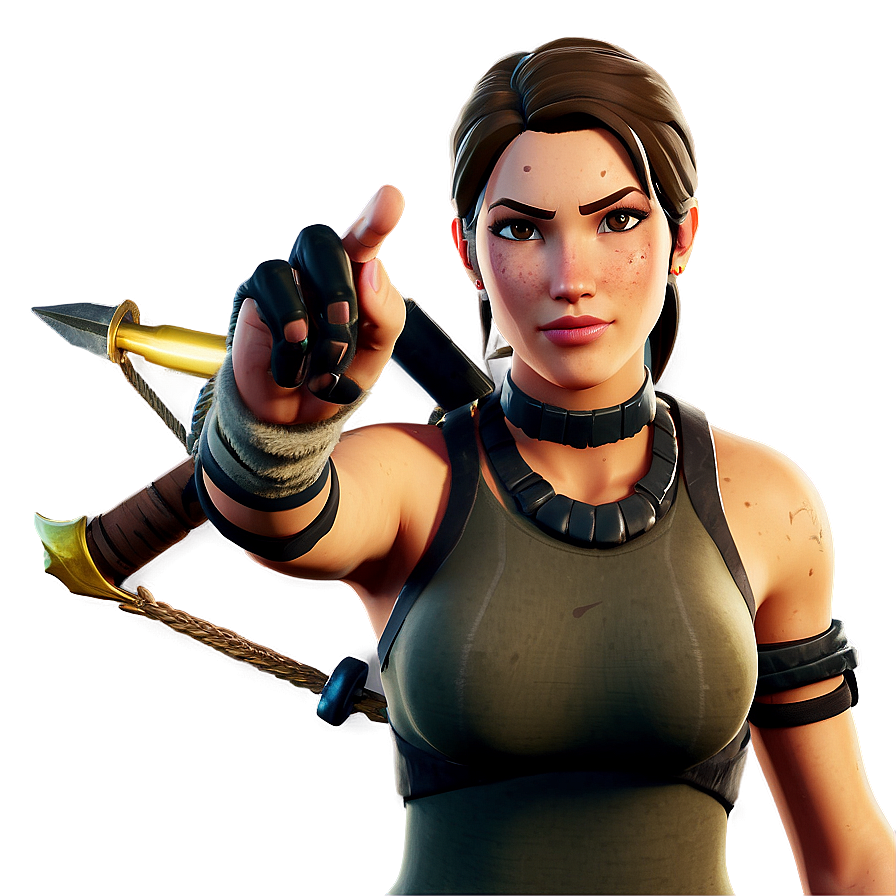 Fortnite Lara Croft Victory Pose Png 06282024