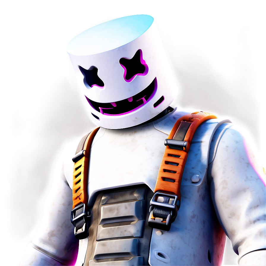 Fortnite Marshmello Skin Art Png Sym