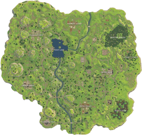 Fortnite Original Map Overview