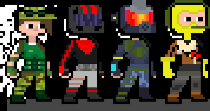 Fortnite Pixel Art Characters
