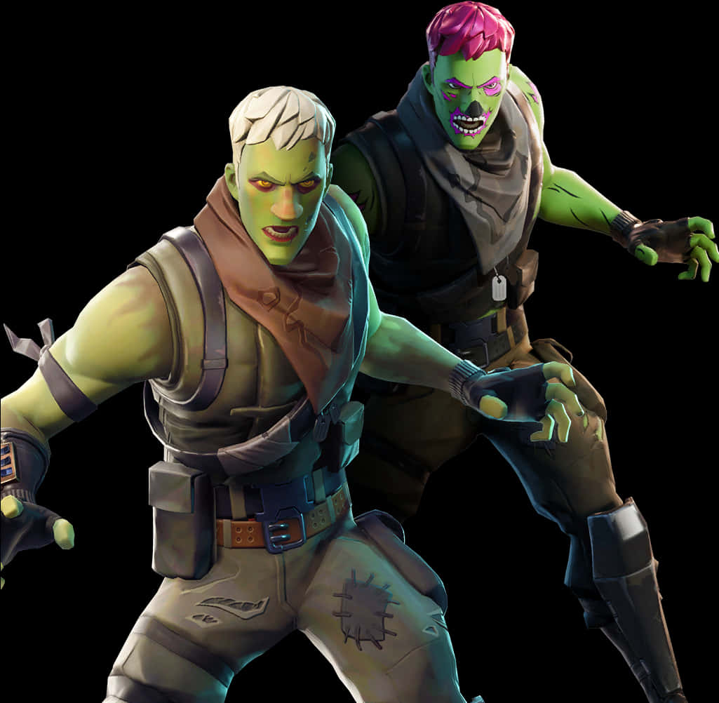 Fortnite_ Zombie_ Characters_ Pose