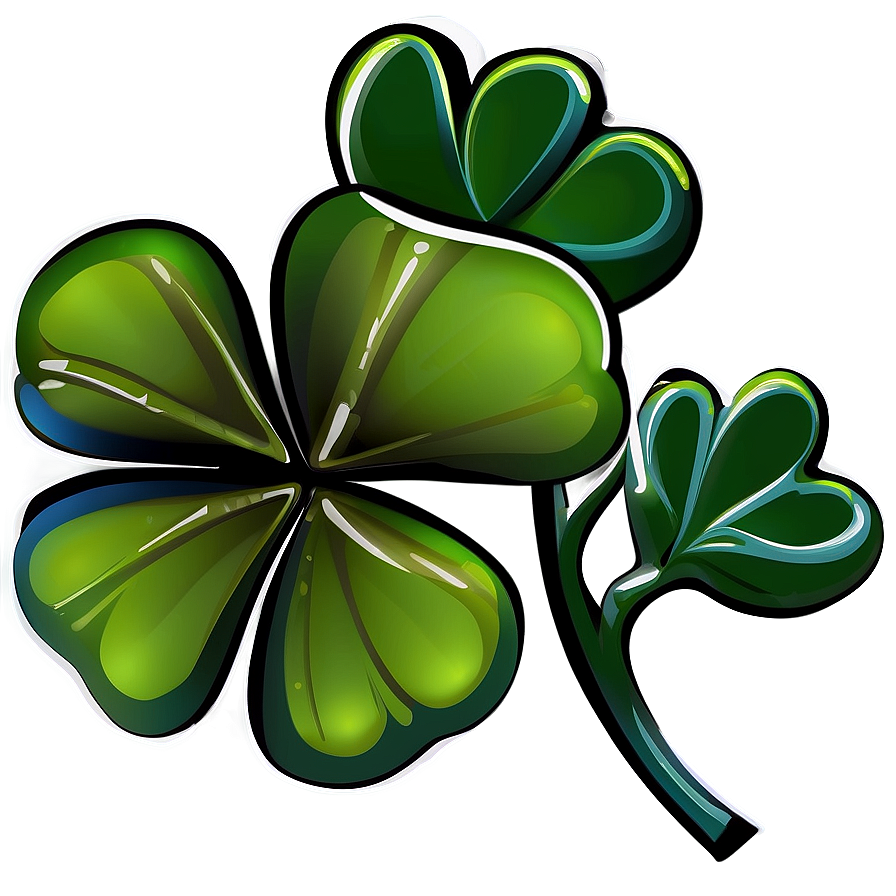 Four Leaf Clover Graphic Png 05252024