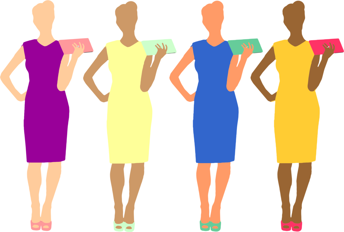 Four Women Fashion Illustration