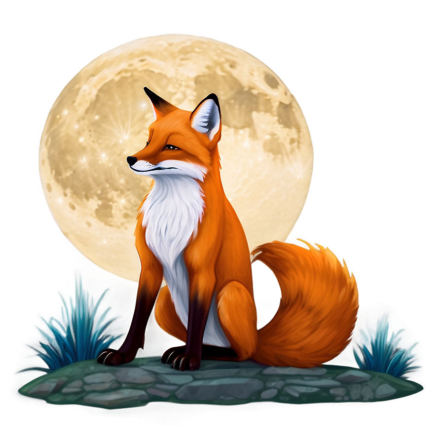 Fox By Moonlight Png 87