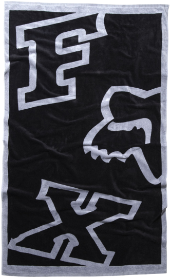Fox Racing Logo Blackand White Flag