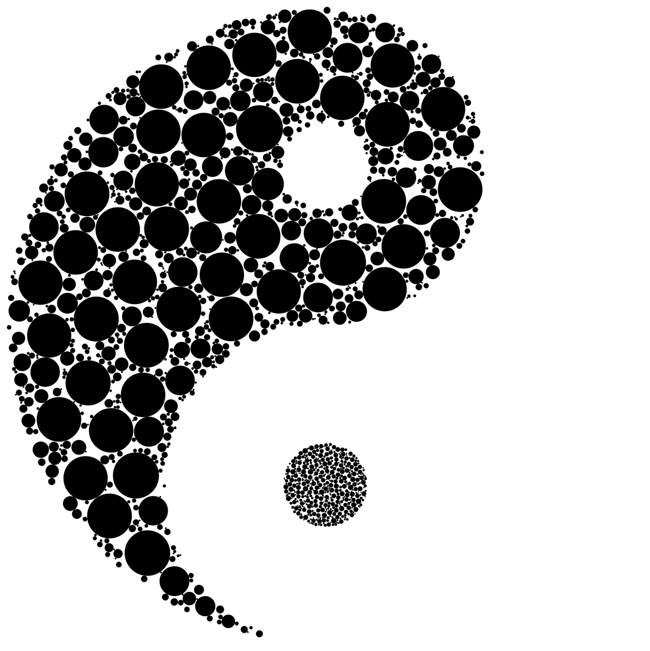 Fractal Yin Yang Symbol