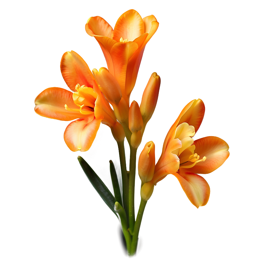 Fragrant Orange Freesia Png Les3