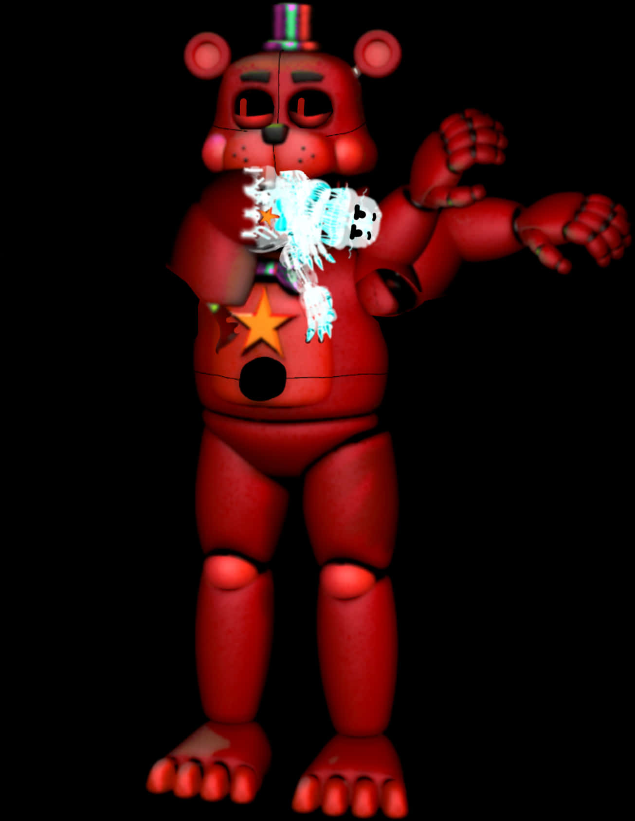 Freddy Fazbear Damaged3 D Model