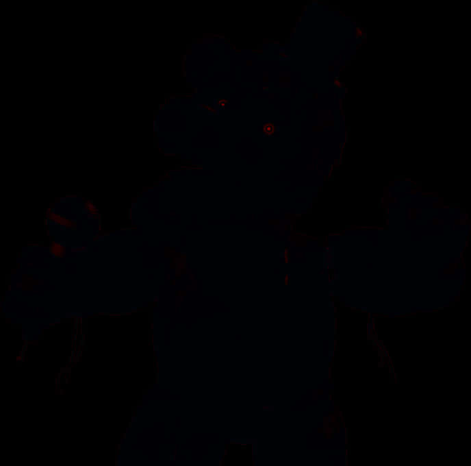 Freddy Fazbear Dark Silhouette