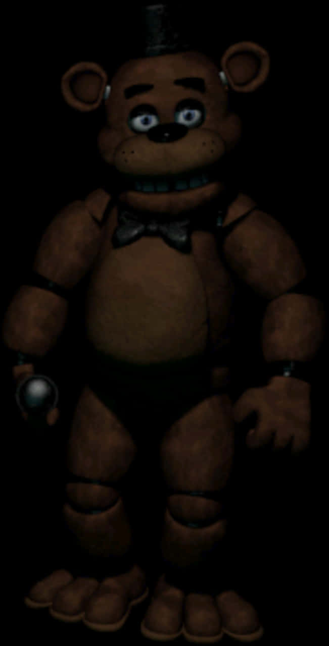 Freddy Fazbear Standing Dark Background