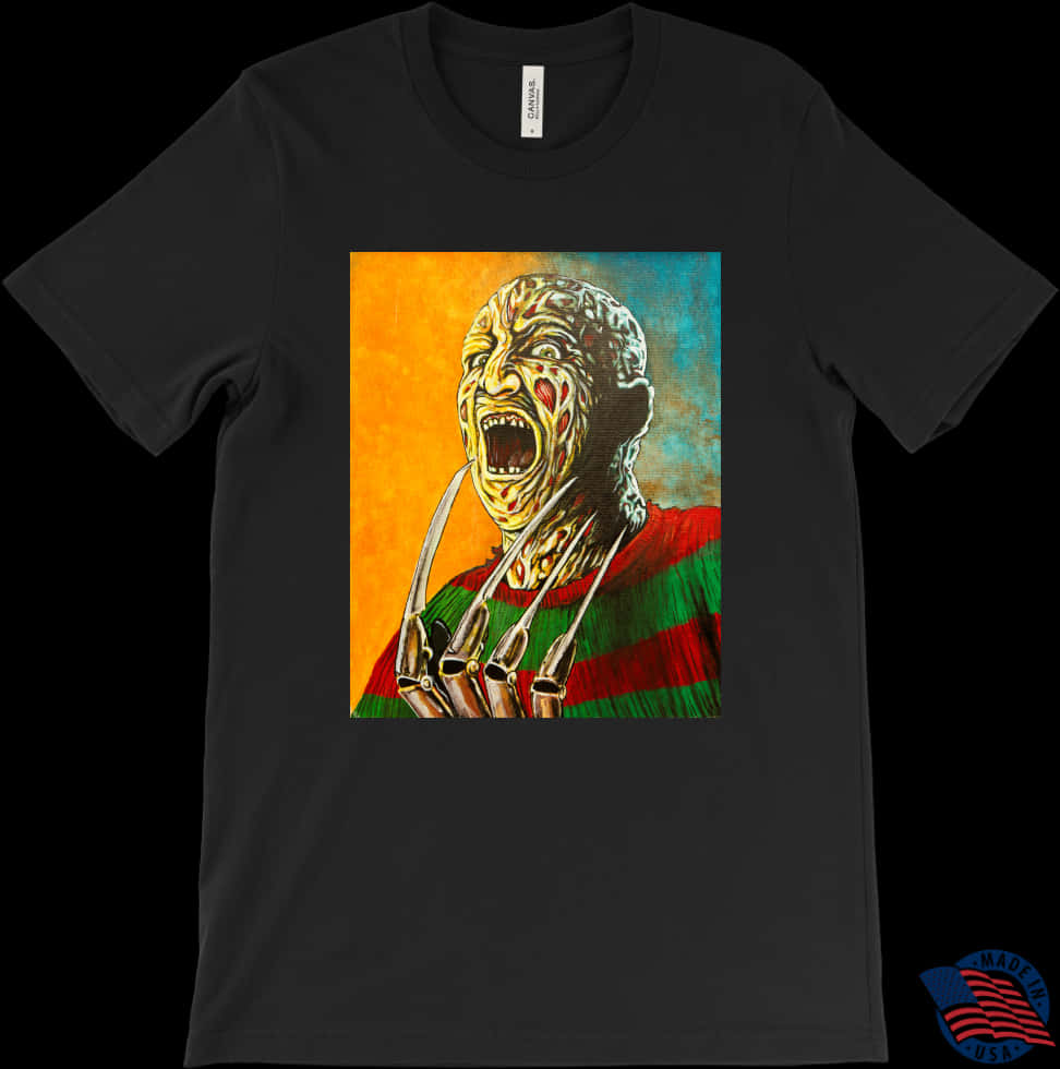 Freddy Krueger Scream Tshirt Design