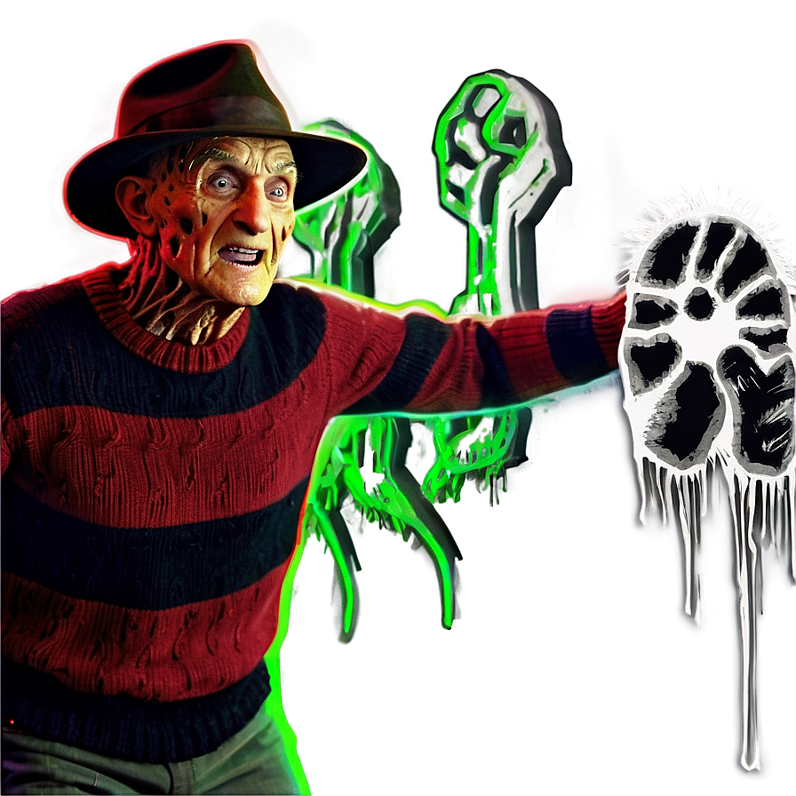 Freddy Krueger With Victims Png Aex