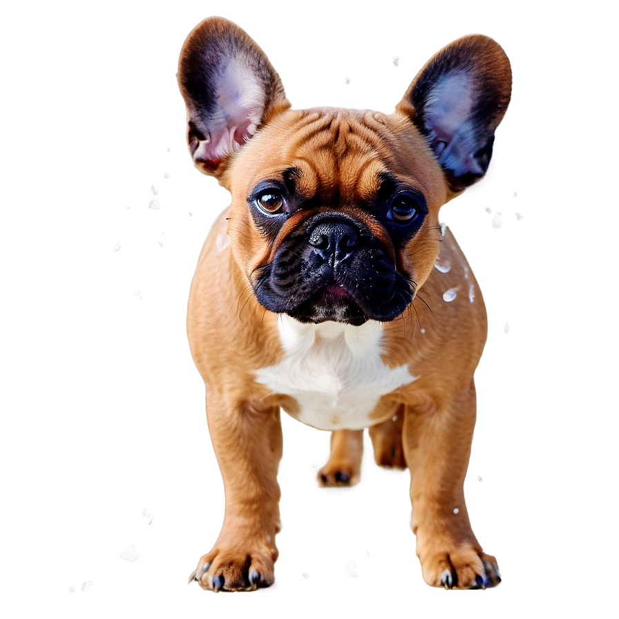 French Bulldog In Snow Png 60