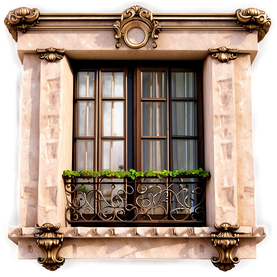 French Style Balcony Png Cup48