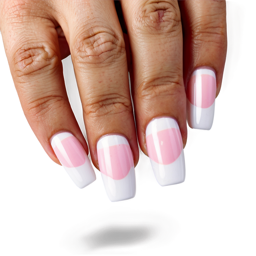 French Tip Acrylic Nails Png 35