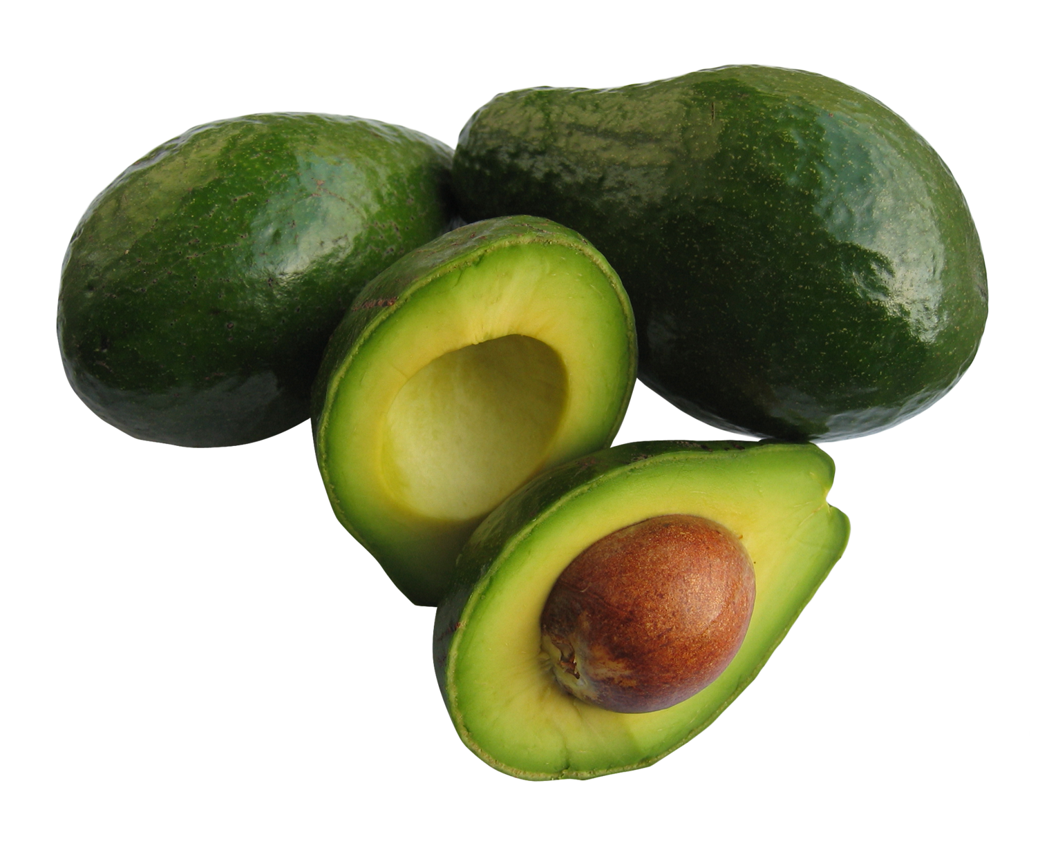 Fresh Avocado Halvesand Whole