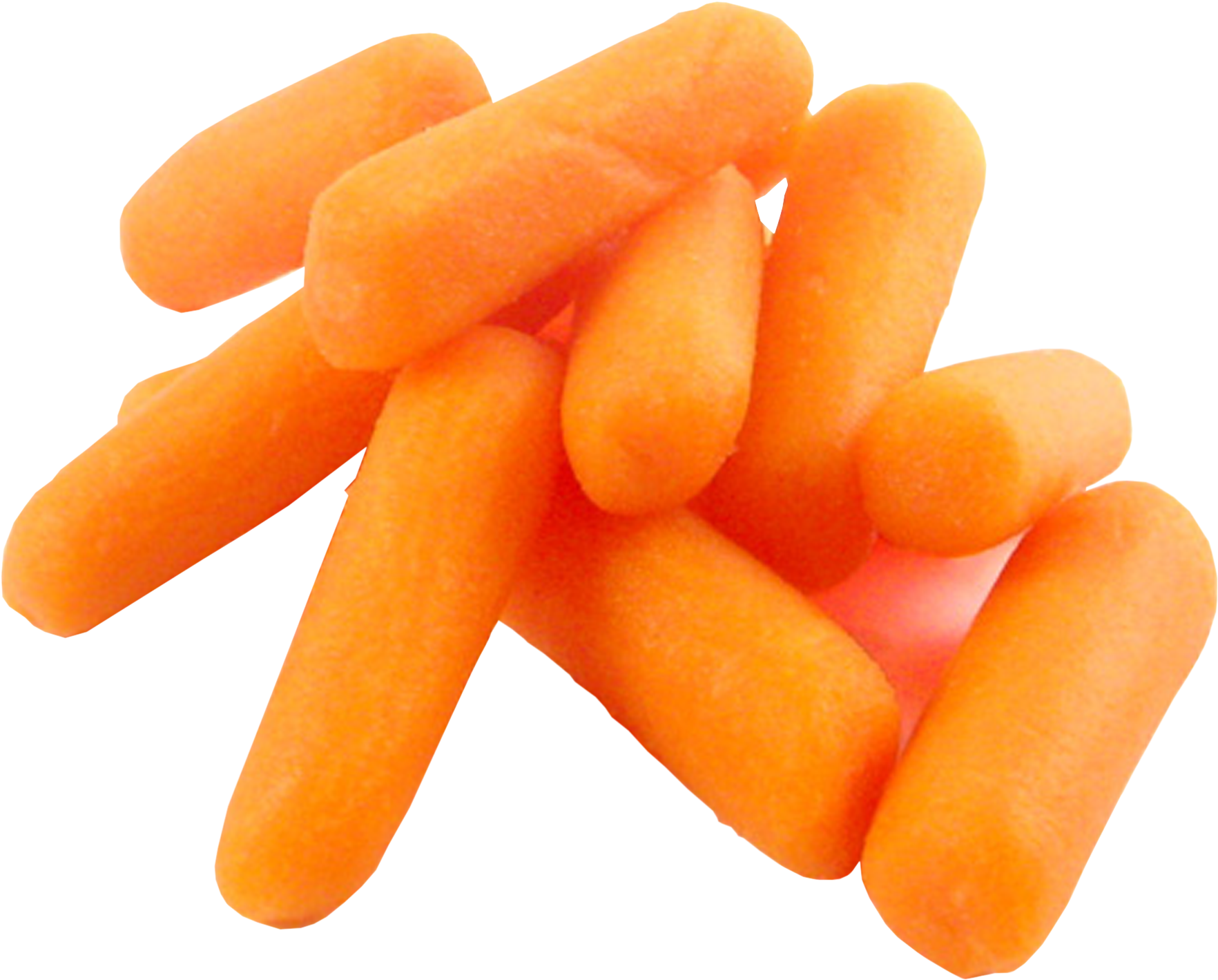 Fresh Baby Carrots Pile