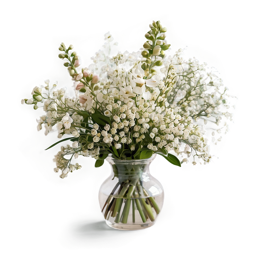 Fresh Baby's Breath Arrangement Png 19