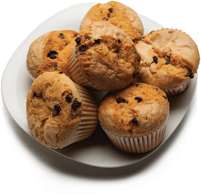 Fresh Baked Chocolate Chip Muffins