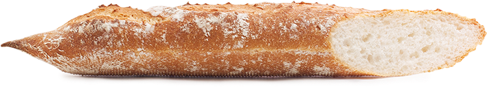 Fresh Baked French Baguette Isolated