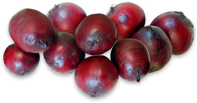 Fresh Beetroots Isolatedon Black Background