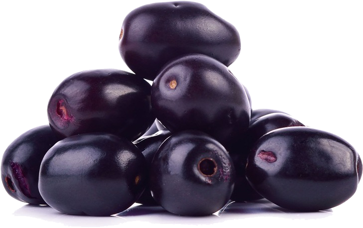 Fresh Black Plums Pile