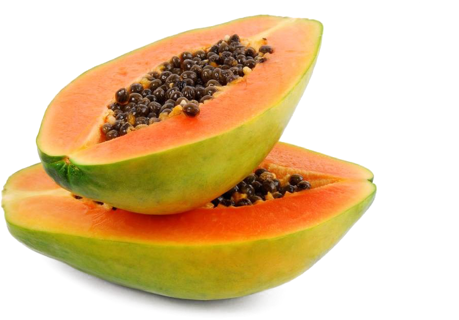 Fresh Cut Papaya Halves.png