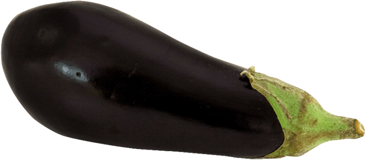 Fresh Eggplant Isolatedon Background