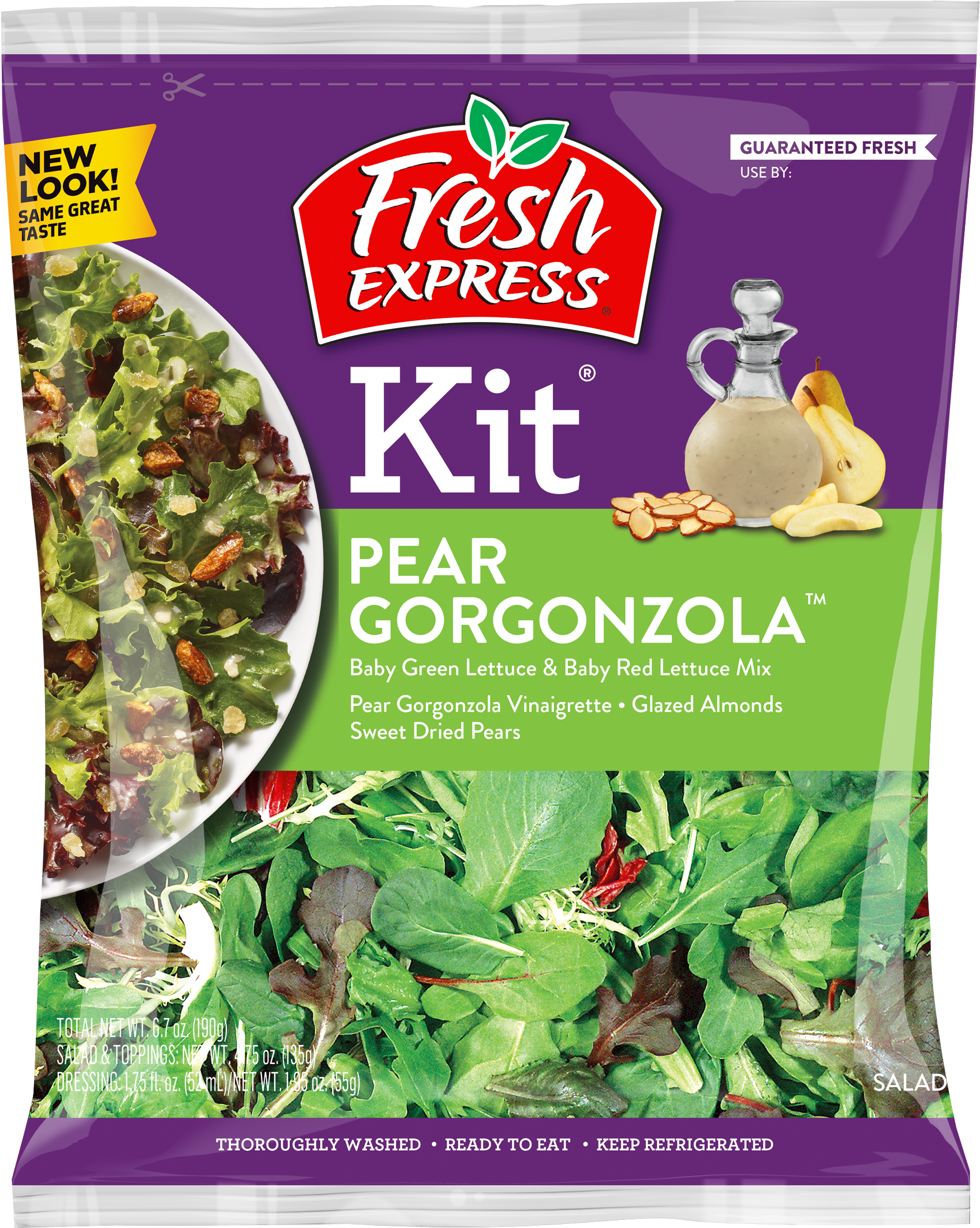 Fresh Express Pear Gorgonzola Salad Kit Packaging