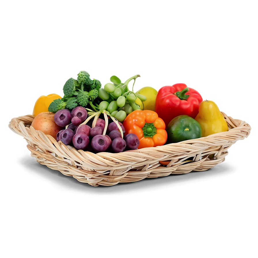 Fresh Farm Produce Basket Png 05242024