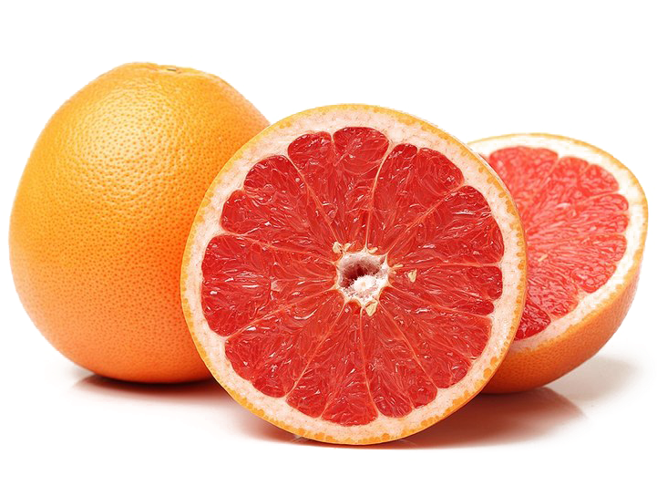 Fresh Grapefruit Slices Transparent Background