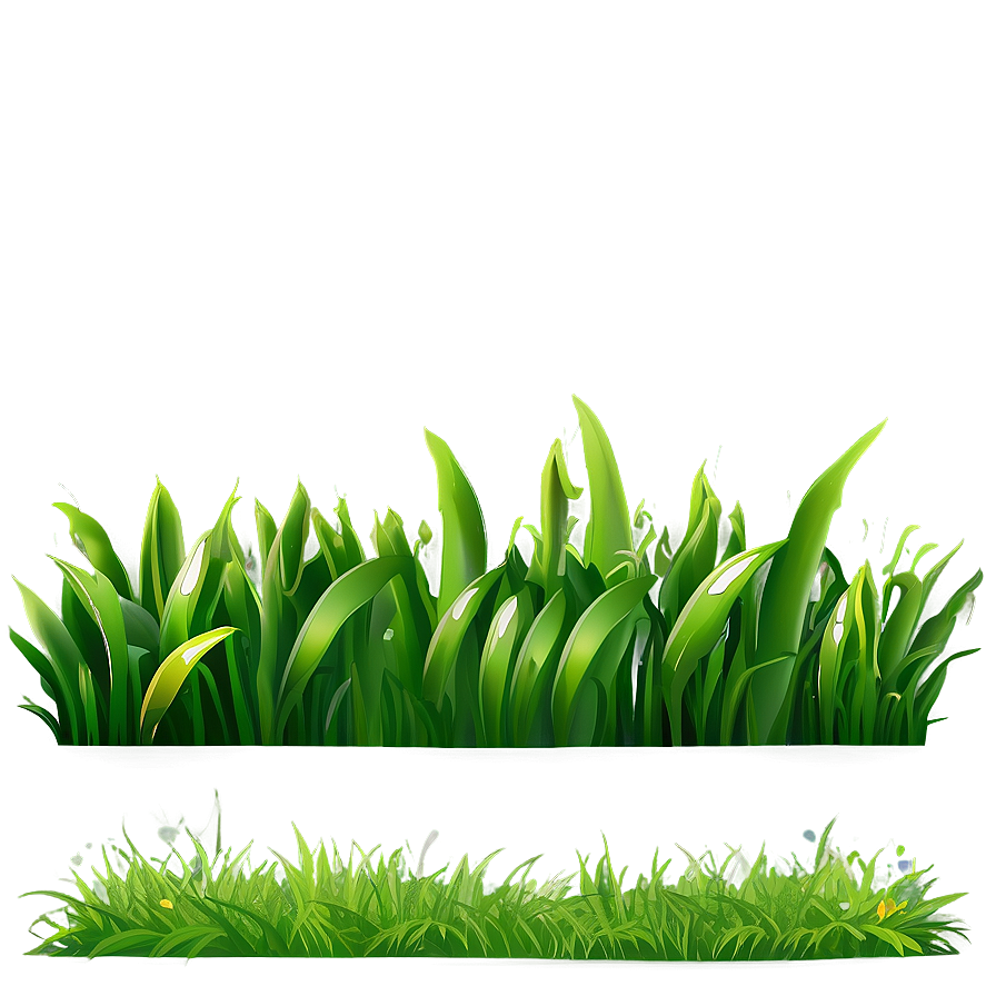 Fresh Green Cartoon Grass Png 06122024