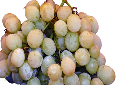 Fresh Green Grapes Cluster