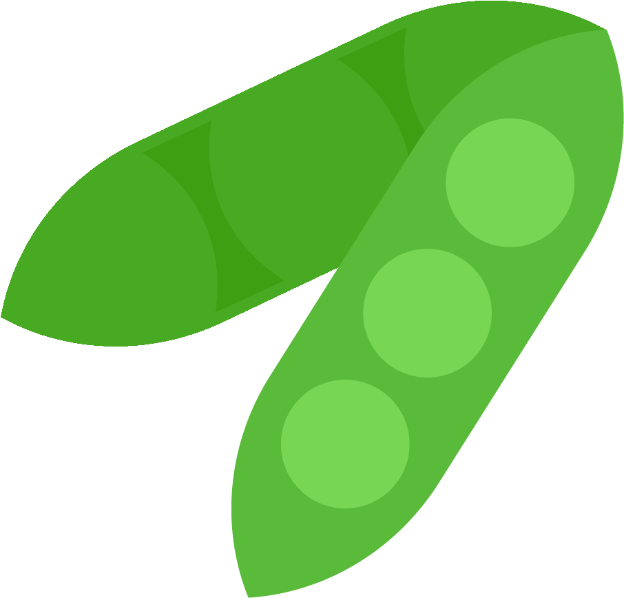 Fresh Green Pea Pod Illustration