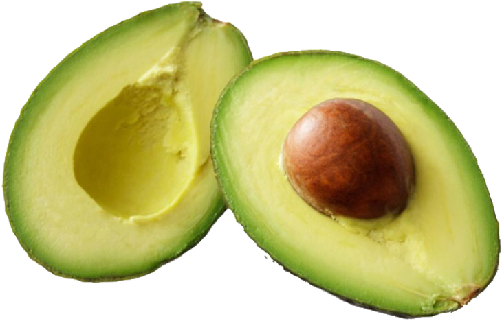 Fresh Halved Avocado With Pit